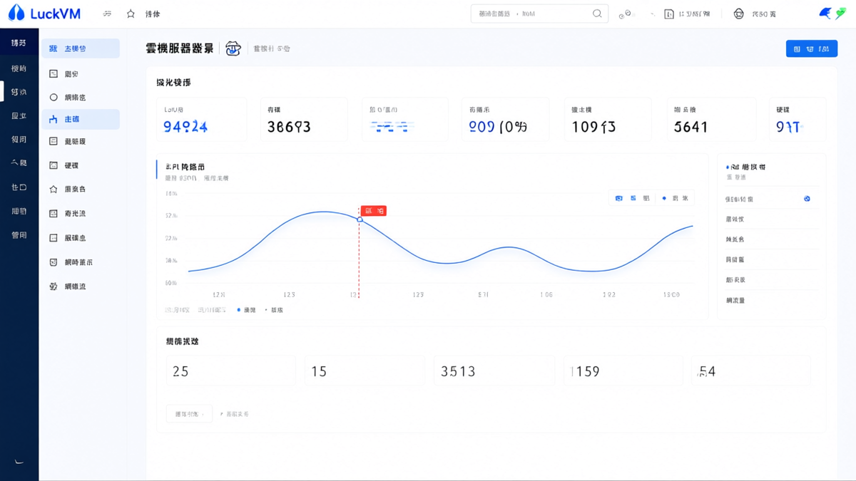 LuckVM 管理後台即時監控面板